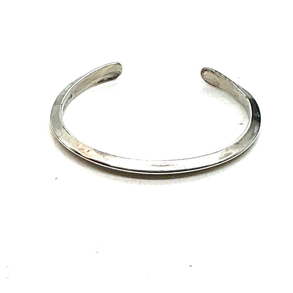 Small Sterling Solid Cuff - image 1